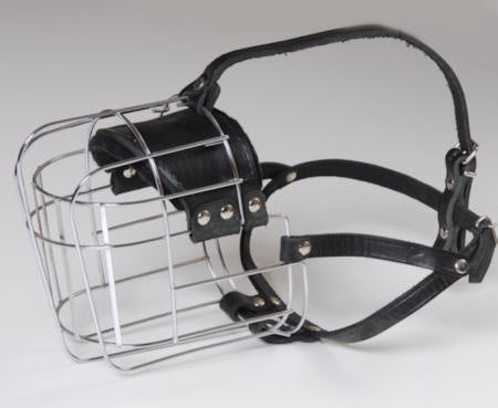 Metal basket muzzle best sale