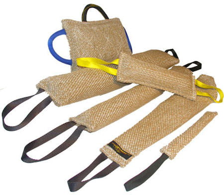 All Breeds Training supplies jute bite tugs set