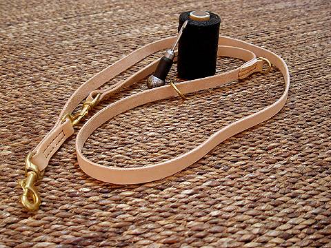 Leather dog leash multi functional