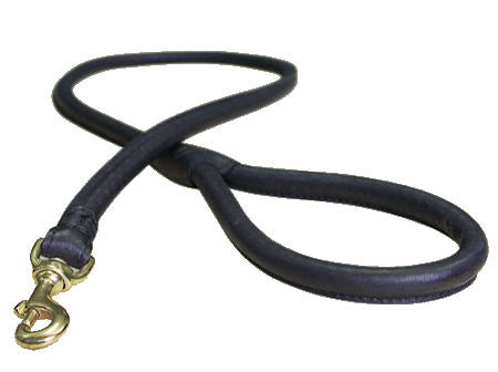 Leather Latigo Round Lead for DOG-rolled leather dog leash