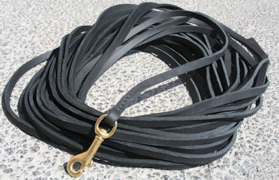 Tracking leather dog leash for tracking harness-3/8''