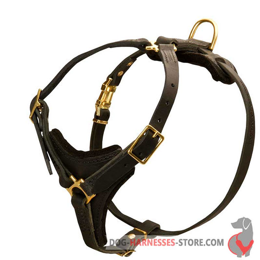 Training Leather Dog Harness - Control Dog Training Harnesses